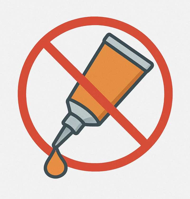 اشتباهات رایج هنگام استفاده از چسب و راه‌های جلوگیری از آن