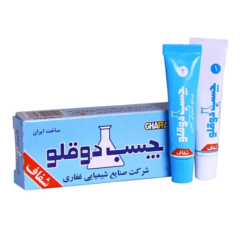 جزئیات چسب دوقلو شفاف غفاری