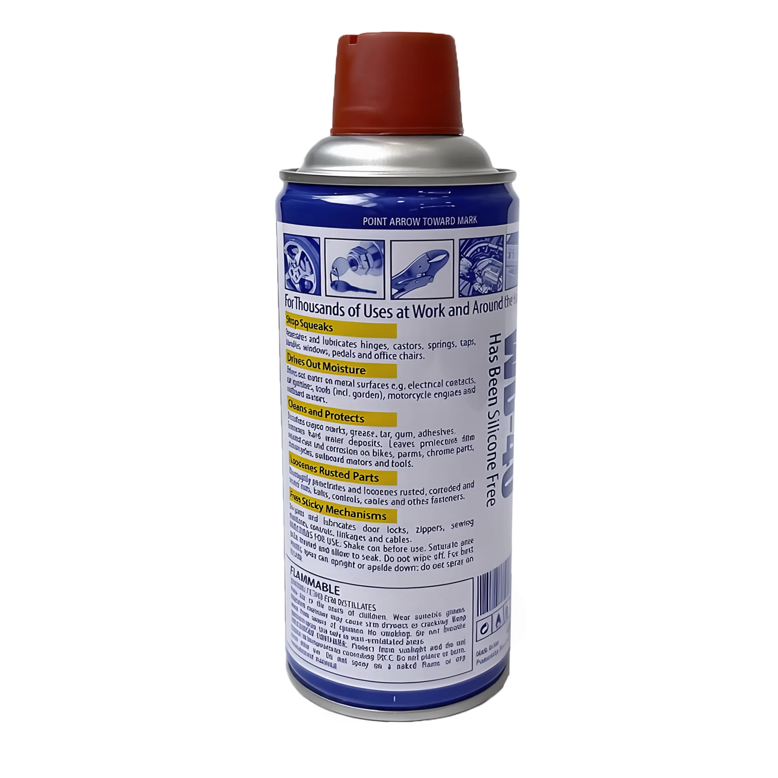 مشخصات اسپری روان کننده WD-40 پک لرد